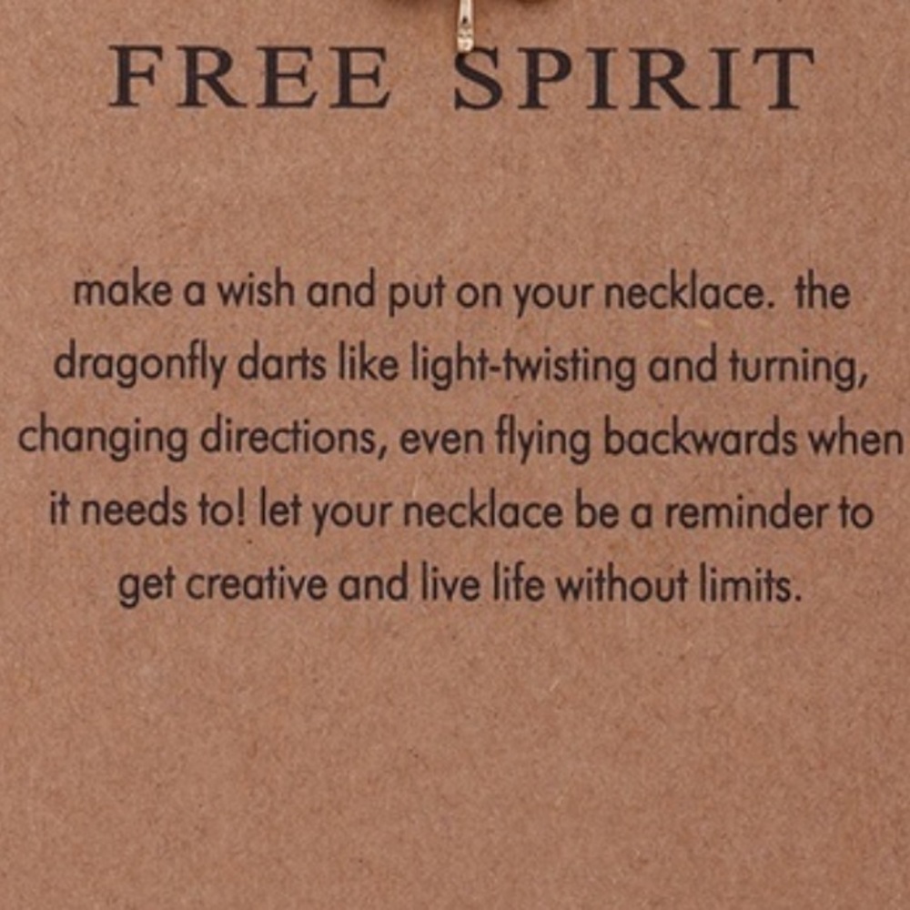 Free Spirit Dragonfly Petite Dainty Necklace - Picture 2 of 2
